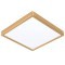 900184 Светодиод Настенно-потолочный светильник FUEVA 5,20,5W(LED), 285x285, 2400lm, 3000K, сталь, латунь