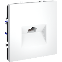 VLS060102 Розетка компьютерная RJ45 категории 6Е (для проводов CAT5-CAT6 до 10 Гбит/сек) белого матового цвета VOLTUM S70 (белый матовый)