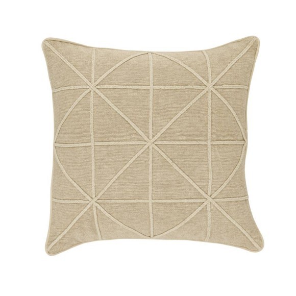 420302 BALOISH Декоративная подушка L450 B450 100% хлопок серый золотистый полиэстер