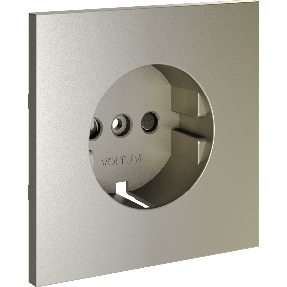 VLS000704 Накладка для розетки с заземлением и защитными шторками шелкового цвета VOLTUM S70 (шелк) VLS000704 Накладка для розетки с заземлением и защитными шторками шелкового цвета VOLTUM S70 (шелк)