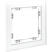 VLS110102 Рамка стеклянная для электрических изделий VOLTUM серии S70 на 1 пост матового белого цвета из стекла