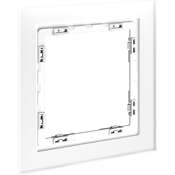 VLS110102 Рамка стеклянная для электрических изделий VOLTUM серии S70 на 1 пост матового белого цвета из стекла