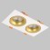 Светильник встраиваемый поворотный GU10 2*50W Белый/Матовое Золото IL.0029.0010-2-WMG