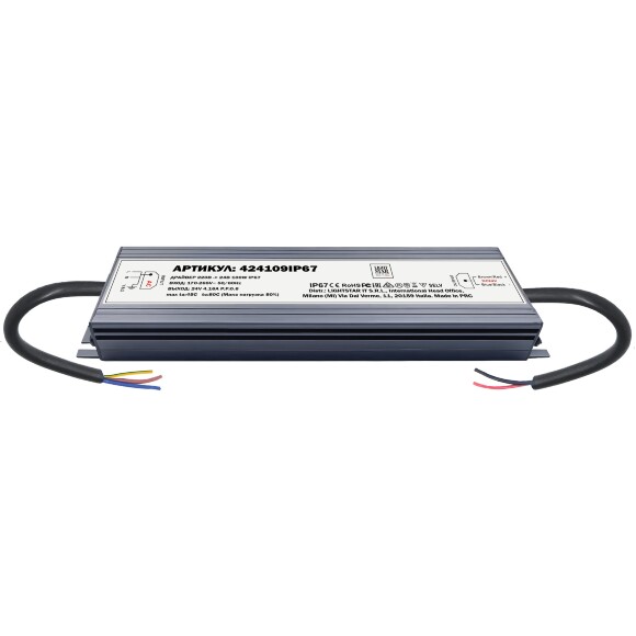 Lightstar 424109IP67 Блок питания 220=>24V влагозащищенный IP67 мощностью 100Вт, для трековых систем и светодиодных лент