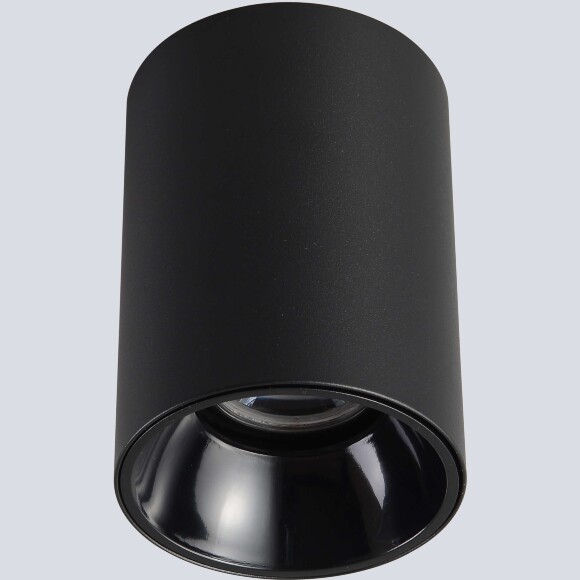 Crystal Lux CLT 084C BL 1400/345 Светильник потолочный накладной точечный, черный матовый цилиндр под лампу GU10 макс. 50Вт, 110x70мм, черный спот для кухни, коридора и прихожей, IP20 220V Crystal Lux CLT 084C BL 1400/345 Светильник потолочный накладной точечный, черный матовый цилиндр под лампу GU10 макс. 50Вт, 110x70мм, черный спот для кухни, коридора и прихожей, IP20 220V