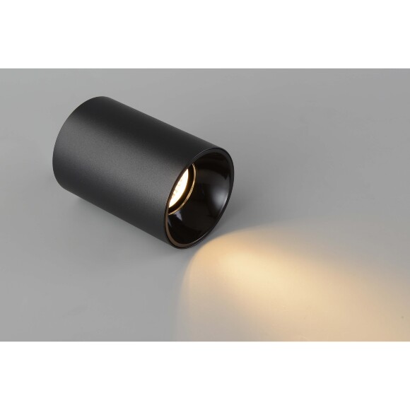 Crystal Lux CLT 084C BL 1400/345 Светильник потолочный накладной точечный, черный матовый цилиндр под лампу GU10 макс. 50Вт, 110x70мм, черный спот для кухни, коридора и прихожей, IP20 220V Crystal Lux CLT 084C BL 1400/345 Светильник потолочный накладной точечный, черный матовый цилиндр под лампу GU10 макс. 50Вт, 110x70мм, черный спот для кухни, коридора и прихожей, IP20 220V