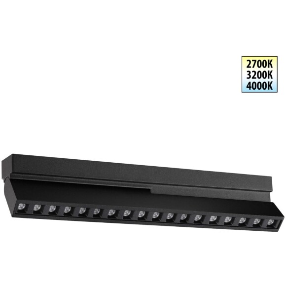 359761 OVER NT25 396 черный Светильник накладной с перекл. цв. температуры IP20 LED 18W 180-265V 2700К/3200К/4000К EOS