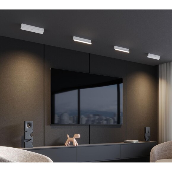 359761 OVER NT25 396 черный Светильник накладной с перекл. цв. температуры IP20 LED 18W 180-265V 2700К/3200К/4000К EOS