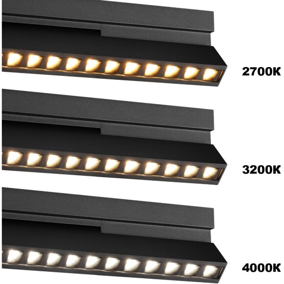 359761 OVER NT25 396 черный Светильник накладной с перекл. цв. температуры IP20 LED 18W 180-265V 2700К/3200К/4000К EOS