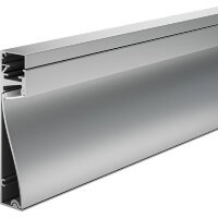 Алюминиевый профиль плинтус с подсветкой 80x18 ALM-8018-S-2M