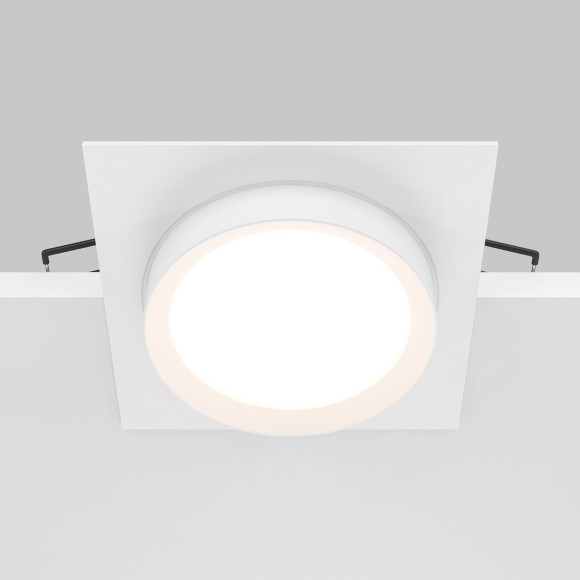 Встраиваемый светильник Maytoni DL086-GX53-SQ-W Hoop под лампу 1xGX53 15W