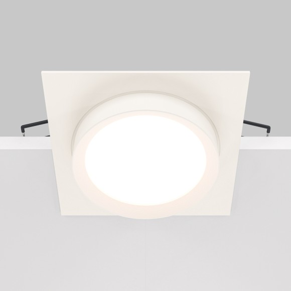 Встраиваемый светильник Maytoni DL086-GX53-SQ-W Hoop под лампу 1xGX53 15W