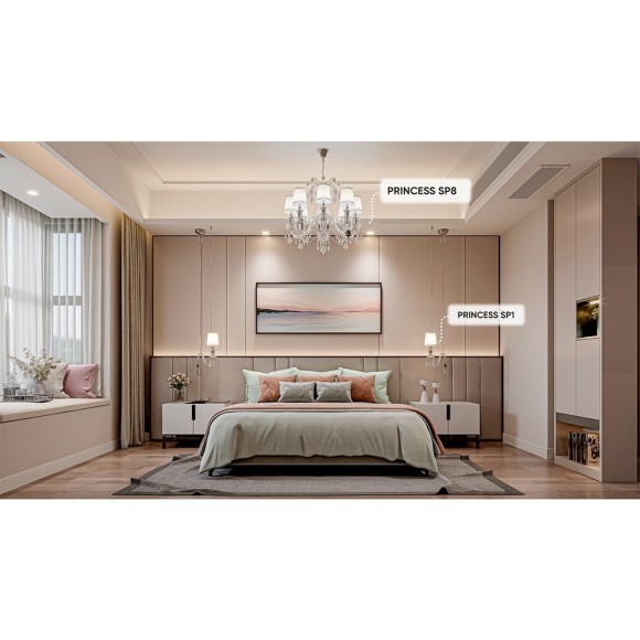 Люстра Crystal Lux PRINCESS SP8 Люстра Crystal Lux PRINCESS SP8