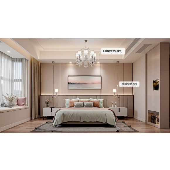 Люстра Crystal Lux PRINCESS SP8 Люстра Crystal Lux PRINCESS SP8