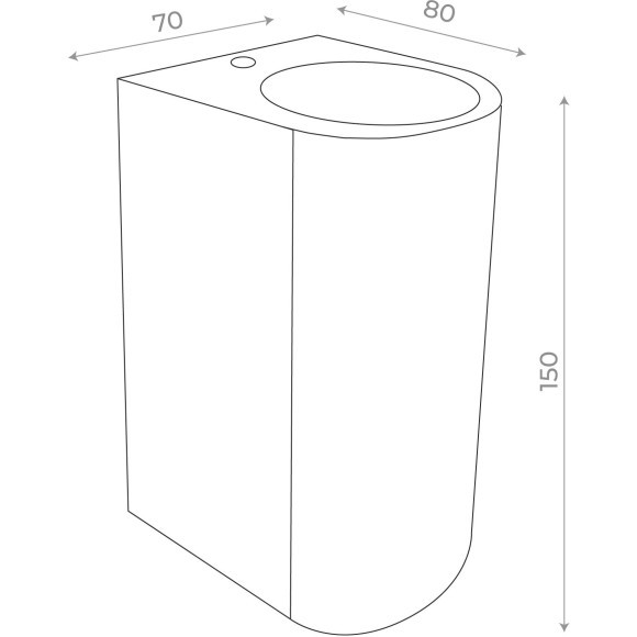 SL9001.401.02 Светильник уличный настенный ST-Luce Черный/ GU10 2*5W BORGO