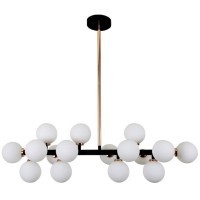 Подвесной светильник Lumina Deco Marsiada LDP 6033-16 BK+GD