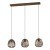 901098 ESPINAL ESPINAL Подвесной светильник с тремя лампами E27, 120Вт, сталь/бронзовый