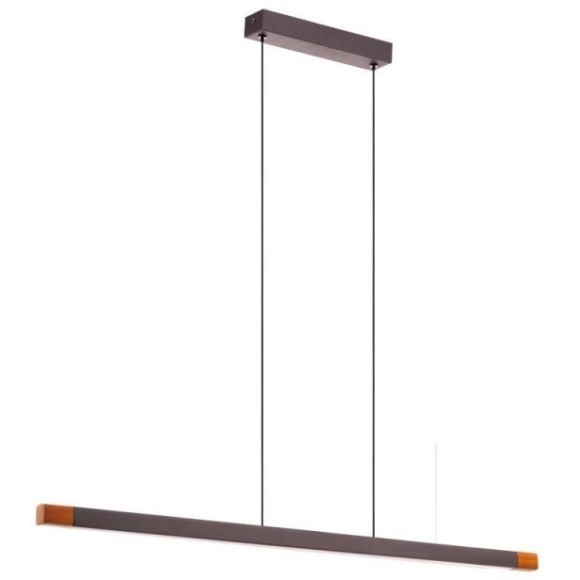 900174 Подвес LISCIANA, 18W(LED), алюминий, сталь, дерево, серый/пластик, белый