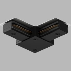 Г-образный соединитель для накладных однофазных шинопроводов Denkirs TR1102-BK Г-образный соединитель для накладных однофазных шинопроводов Denkirs TR1102-BK