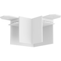 Соединитель угловой для накладного шинопровода Smart 220V Denkirs TR2102-WH