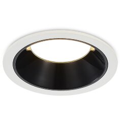 ST755.448.07 Св-к встр. Черный LED 1*7W 4000K 630Lm Ra80 120° IP20 D85xH45 100-240V Встраиваемые светильники