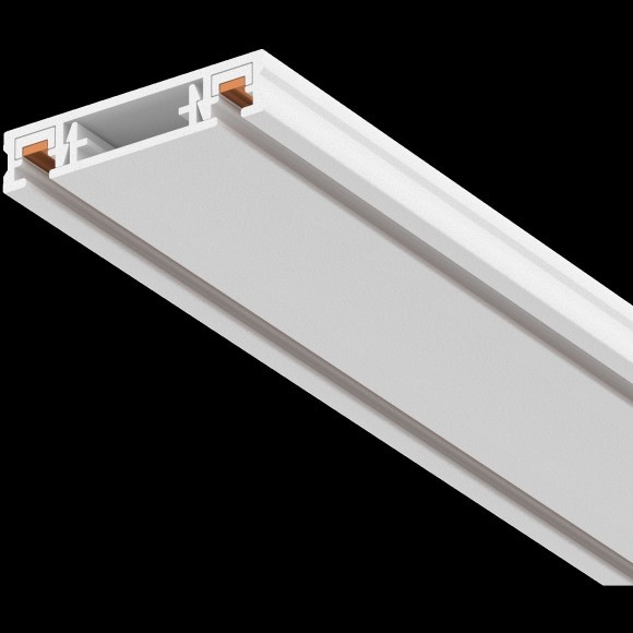 Плоский (5мм) белый накладной магнитный шинопровод 2м Maytoni Radity TRX084-112W