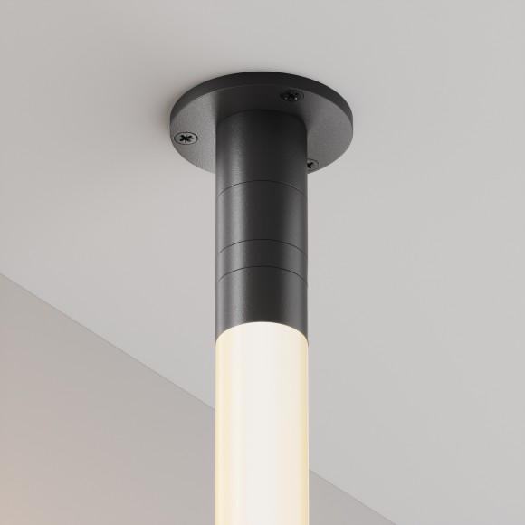 Основание для накладного монтажа системы Maytoni Shelf с внешней резьбой с вводом питания CA022BO-P-B