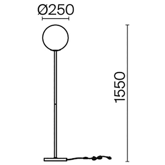 Напольный светильник (торшер) Maytoni MOD013FL-01B