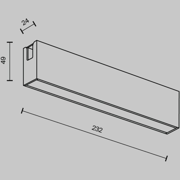 Трековый светильник Maytoni Basis Flarity 3000K 12Вт 120° TR151-1-12W3K-PT