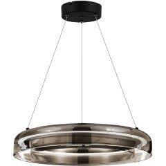 SL6019.333.01 Светильник подвесной ST-Luce Черный/Дымчатый, Белый LED 1*36W 3000K FORAY