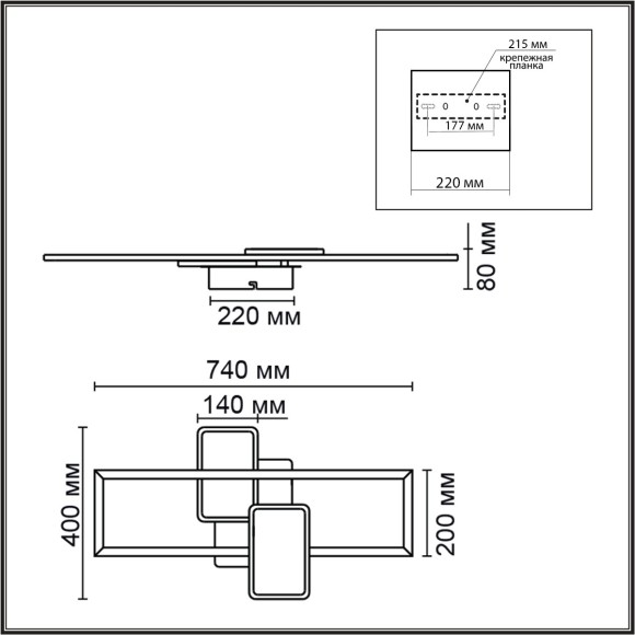 6575/80CL Потолочный светильник Lumion LEDIO LED Ra80 Lm6400 80W 220V GOLDY 6575/80CL Потолочный светильник Lumion LEDIO LED Ra80 Lm6400 80W 220V GOLDY