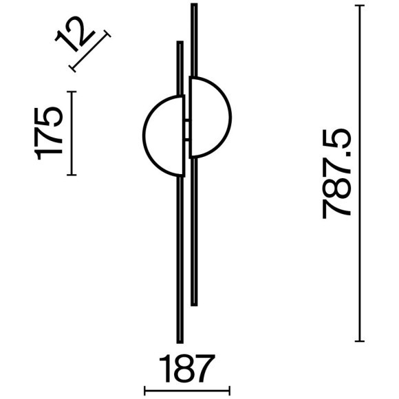Настенный светильник (бра) Maytoni MOD179WL-L22W4K1