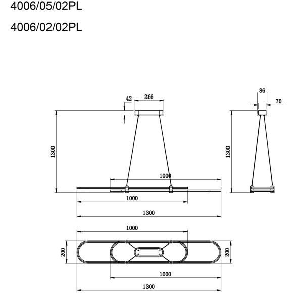 Люстра подвесная Stilfort 4006/02/02PL серия Tooring Люстра подвесная Stilfort 4006/02/02PL серия Tooring