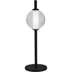 SL6120.404.01 Прикроватная лампа ST-Luce Черный/Прозрачное кракелированное стекло LED 1*8,5W 3000K PEEK SL6120.404.01 Прикроватная лампа ST-Luce Черный/Прозрачное кракелированное стекло LED 1*8,5W 3000K PEEK