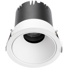 4784-1C Встраиваемый светодиодный светильник с доп. рамкой под штукатурку, белый, 9Вт 585Лм 3000;4000;6000K CRI90+ 45° IP20