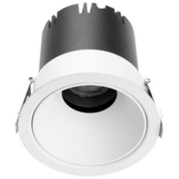 4784-1C Встраиваемый светодиодный светильник с доп. рамкой под штукатурку, белый, 9Вт 585Лм 3000;4000;6000K CRI90+ 45° IP20