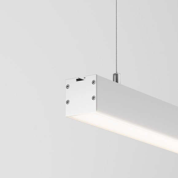 LL312005 Линейный светильник подвесной серебрянный 150см 3000K 35x35 30Вт