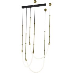 SL6132.303.45 Светильник подвесной ST-Luce Латунь/Белый LED 3*15W 3000K STRAP