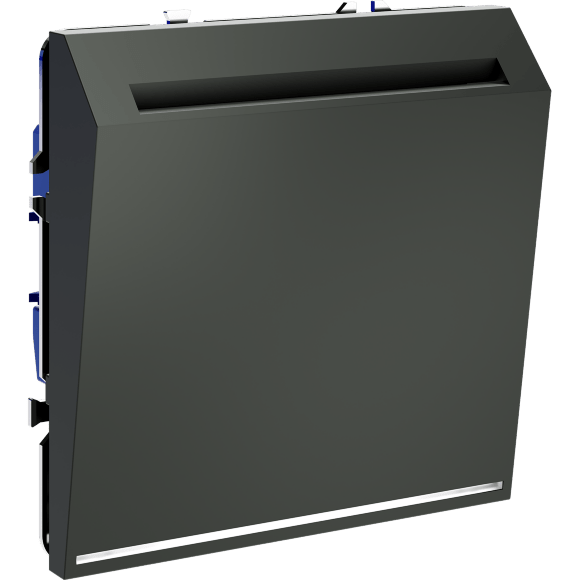 VLS010706 Выключатель карточный (питания) для отеля 16 ампер (3500 Ватт) титанового цвета VOLTUM S70 (титан)