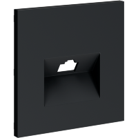 VLS001307 Накладка для розетки RJ45 категории 6Е (для проводов CAT5-CAT6 до 10 Гбит/сек) графитового цвета VOLTUM S70 (графит)