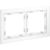 VLS110202 Рамка стеклянная для электрических изделий VOLTUM серии S70 на 2 поста матового белого цвета из стекла
