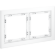 VLS110202 Рамка стеклянная для электрических изделий VOLTUM серии S70 на 2 поста матового белого цвета из стекла