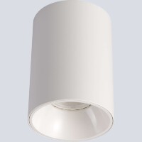 Crystal Lux CLT 084C WH 1400/344 Светильник потолочный накладной точечный, белый матовый цилиндр под лампу GU10 макс. 50Вт, 110x70мм, белый спот для кухни, коридора и прихожей, IP20 220V