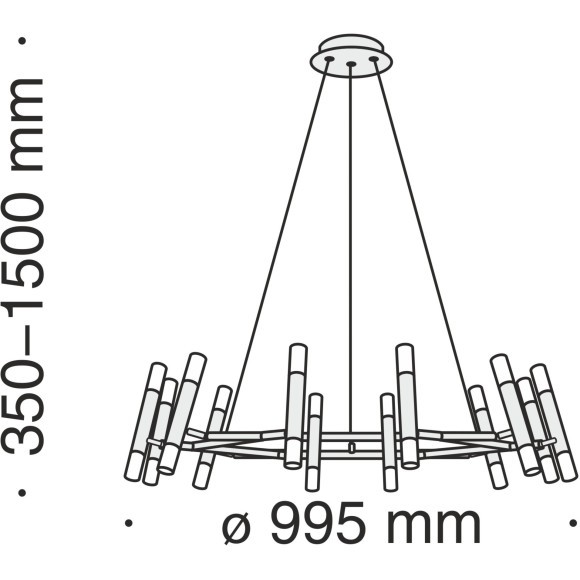 Люстра паук Maytoni MOD031PL-24B Vigo под лампы G9 25W Люстра паук Maytoni MOD031PL-24B Vigo под лампы G9 25W