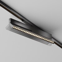 Maytoni EXILITY X TR242-2-12W4K-B Трековый складной поворотный светодиодный черный магнитный светильник книжка шириной 28см, с DIP переключателем группы включения на корпусе, LED 12Вт 4000K 1200Лм CRI90 40° IP20 48В