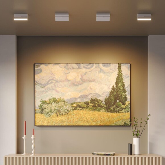 359768 OVER NT25 398 белый Светильник накладной с перекл. цв. температуры IP20 LED 6W 180-265V 2700К/3200К/4000К EOS