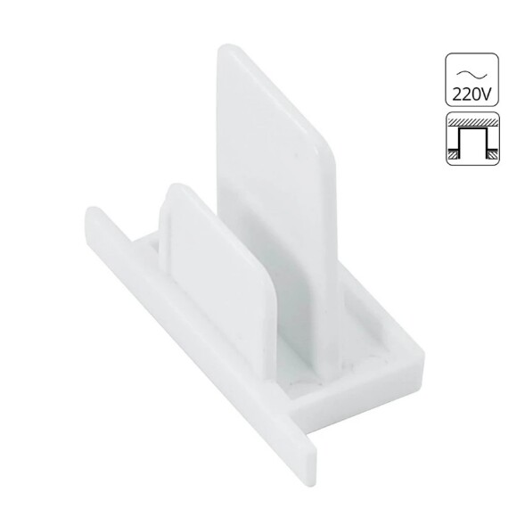 Торцевая заглушка 1шт для встр. в ГКЛ однофазного шинопровода Arte Lamp A210133 Торцевая заглушка 1шт для встр. в ГКЛ однофазного шинопровода Arte Lamp A210133