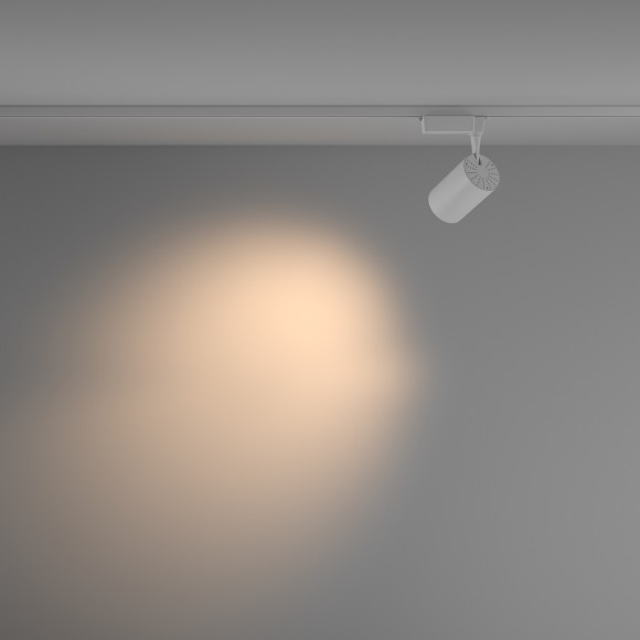 Однофазный двужильный светодиодный трековый светильник Maytoni Unity TR003-1-15W3K-M-W Vuoro 3000К 1520Лм CRI90+ 36° 15Вт