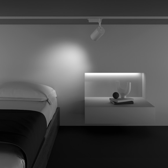 Однофазный двужильный светодиодный трековый светильник Maytoni Unity TR003-1-15W3K-M-W Vuoro 3000К 1520Лм CRI90+ 36° 15Вт