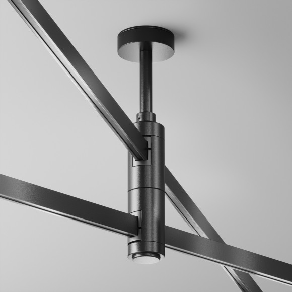 Потолочная стойка двойная поворотная Short с перед. питания на 2 уровень Maytoni Flarity TRA156C-D1-B